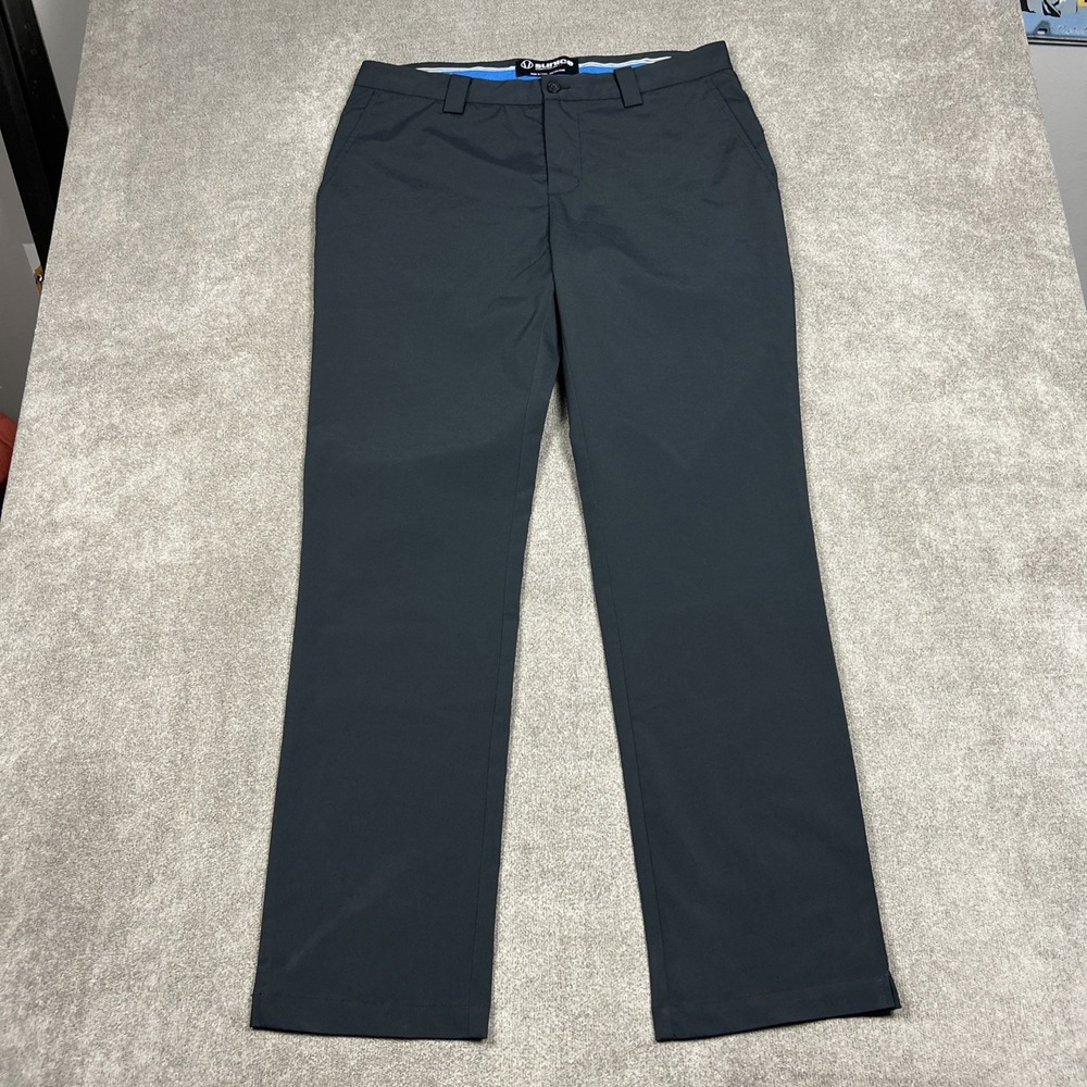 Sunice Golf Pants Mens 34x32 Black Stretch Performance Trousers Tech 8906S
